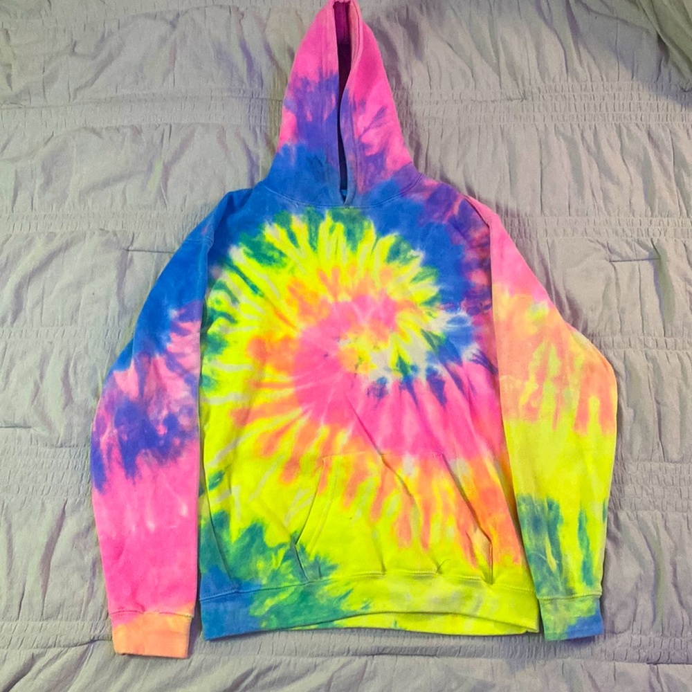 Tie dye rainbow hoodie